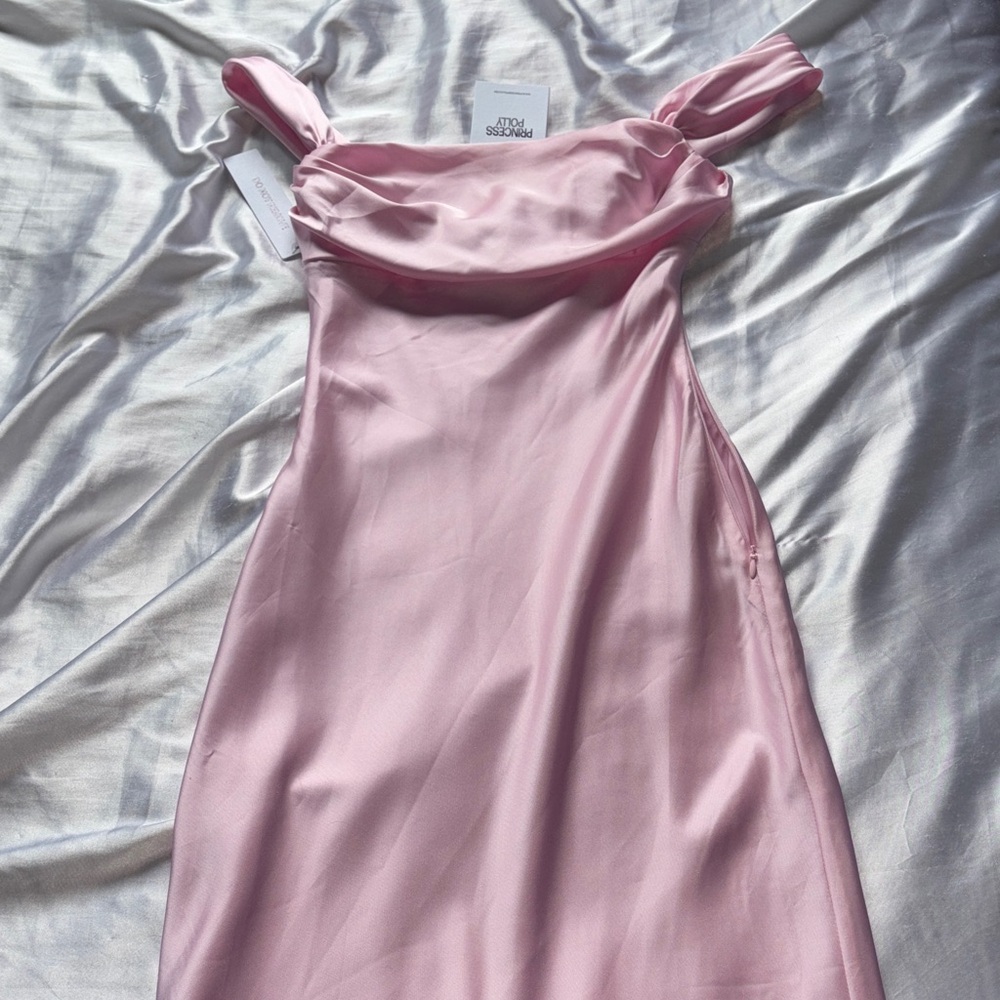 AZURA OFF THE SHOULDER MAXI DRESS PINK